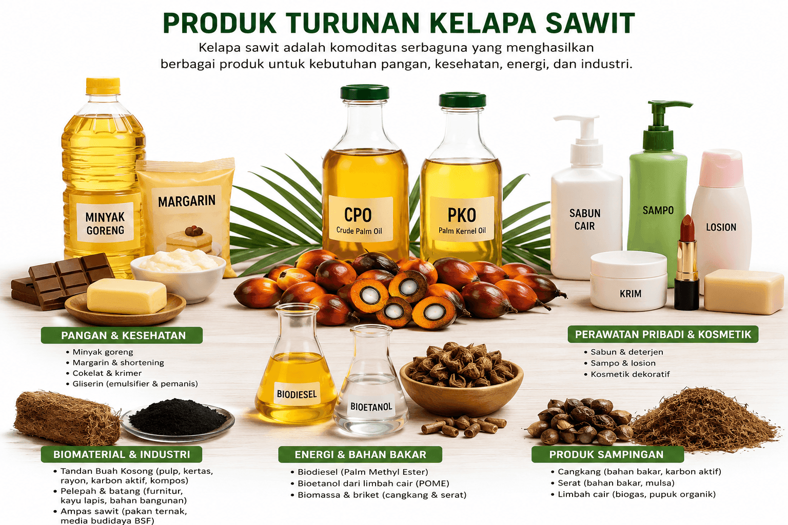 Kelapa Sawit, Komoditas Serbaguna yang Menghasilkan Ratusan Produk Turunan Bernilai Tinggi