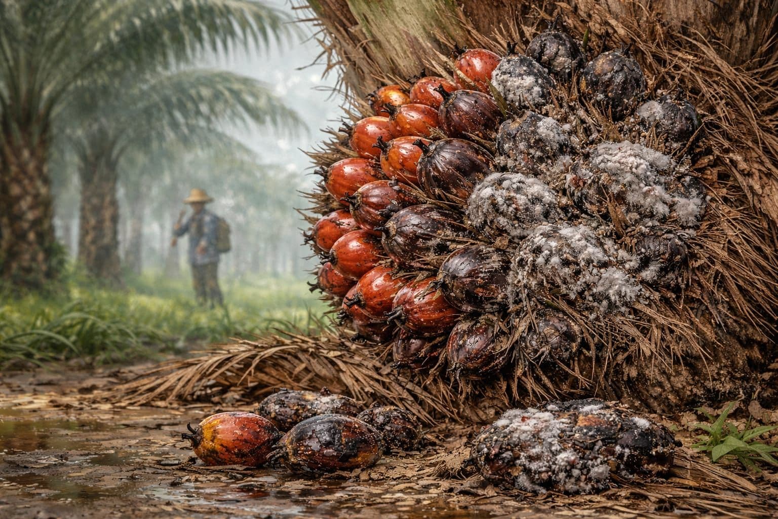 Buah Sawit Busuk Sebelum Masak, Kenali Penyebab dan Cara Mengatasinya