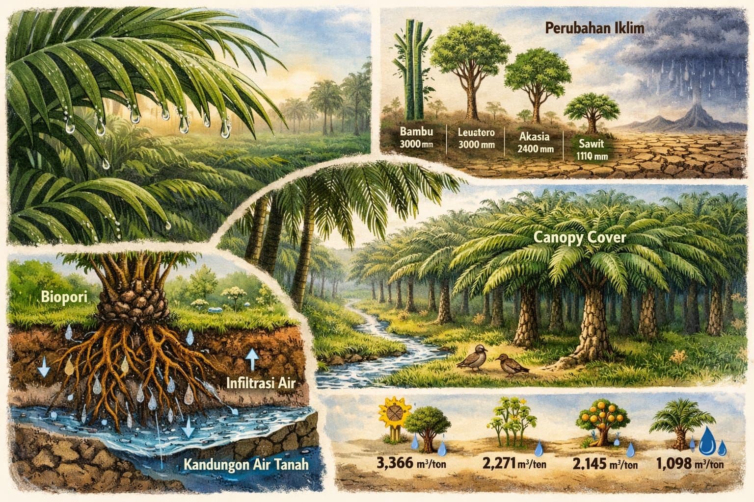 Sawit Rakus Air dan Bikin Kekeringan Adalah Hoaks