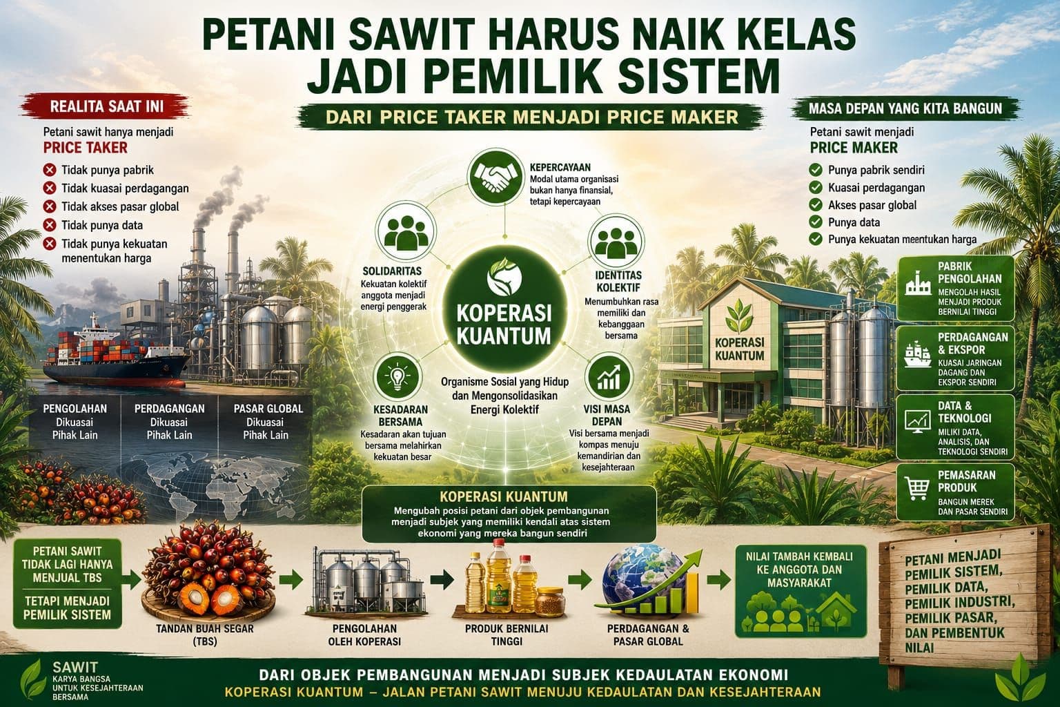 Petani Sawit Harus Naik Kelas Jadi Pemilik Sistem