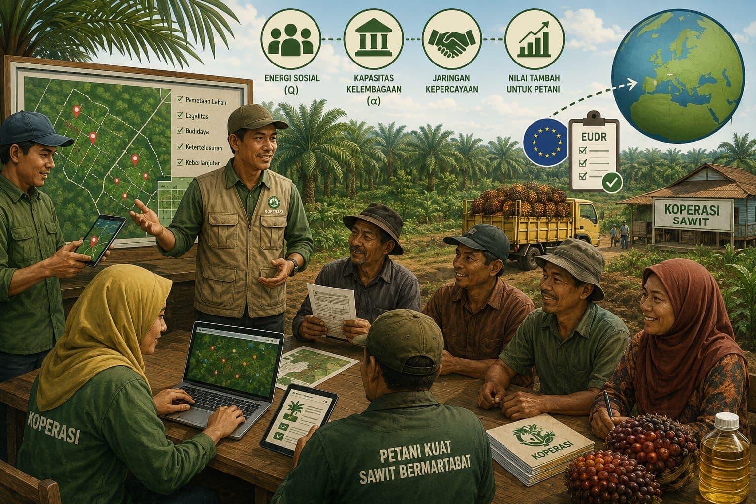 100 Hari Menuju EUDR, Koperasi Dianjurkan Jadi Benteng 2,6 Juta Petani Sawit