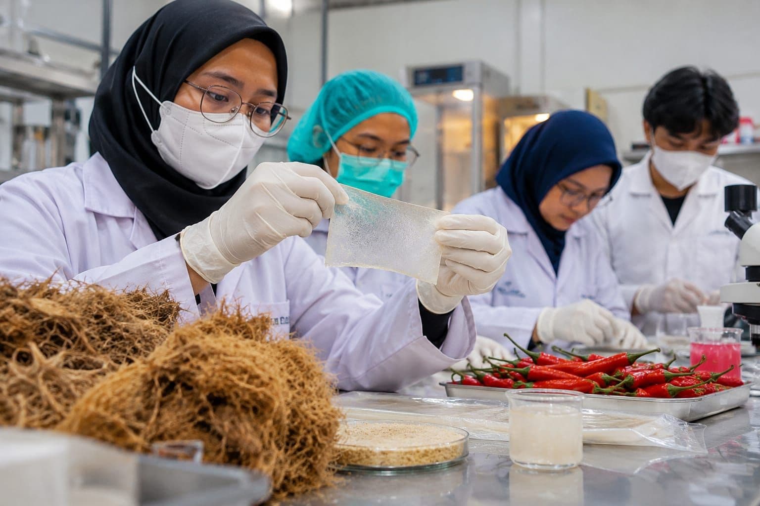 TKKS Tak Sekadar Limbah, Mahasiswa USU Olah Jadi Kemasan Cabai