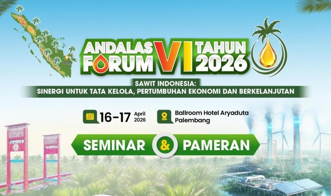 Andalas Forum VI Digelar di Palembang, Angkat Isu Tata Kelola dan Keberlanjutan Sawit