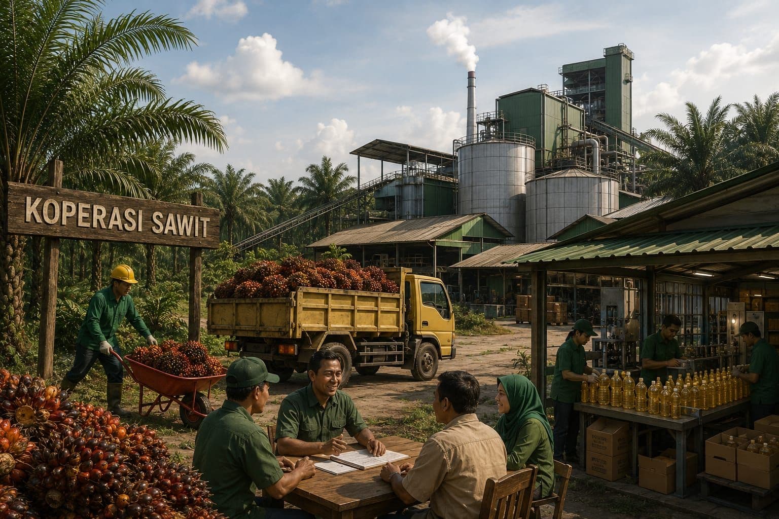 Koperasi Didorong Masuk Industri Sawit, Menkop Targetkan Kelola PKS hingga Produksi Minyak Goreng